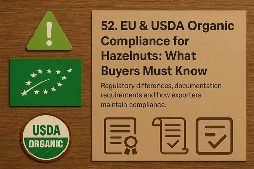 EU & USDA organic compliance for hazelnuts